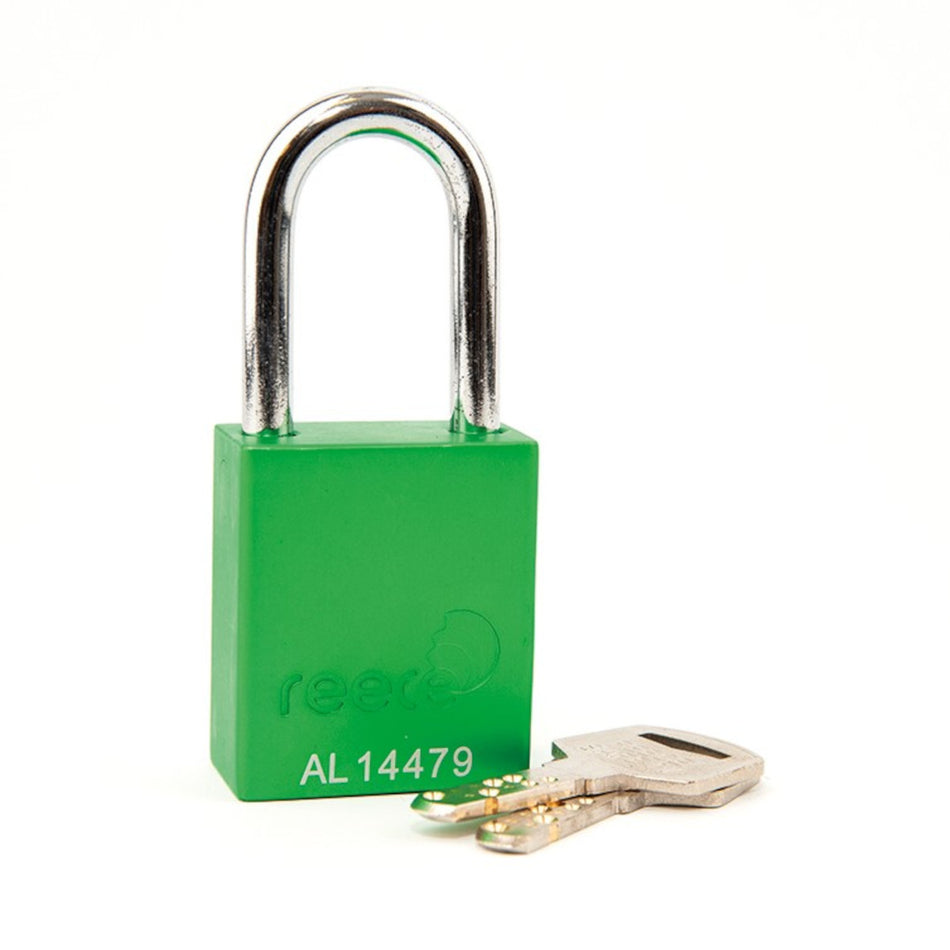 Green REECE Aluminum Safety Padlock KA SET