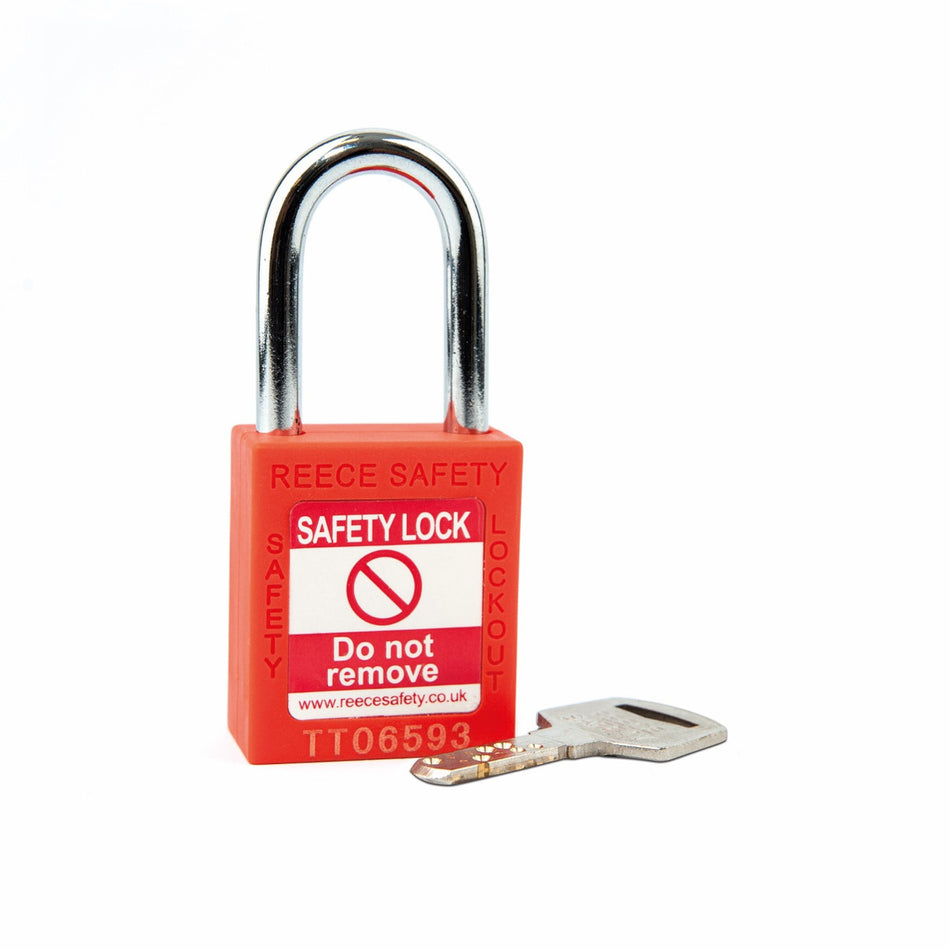 Orange REECE Nylon Safety Padlock KA