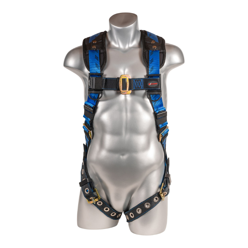 Essential+ 5-Point FBH with Removable Back/Shoulder Pad, TB Legs, Web Loop Added Under Dorsal D-ring Harness