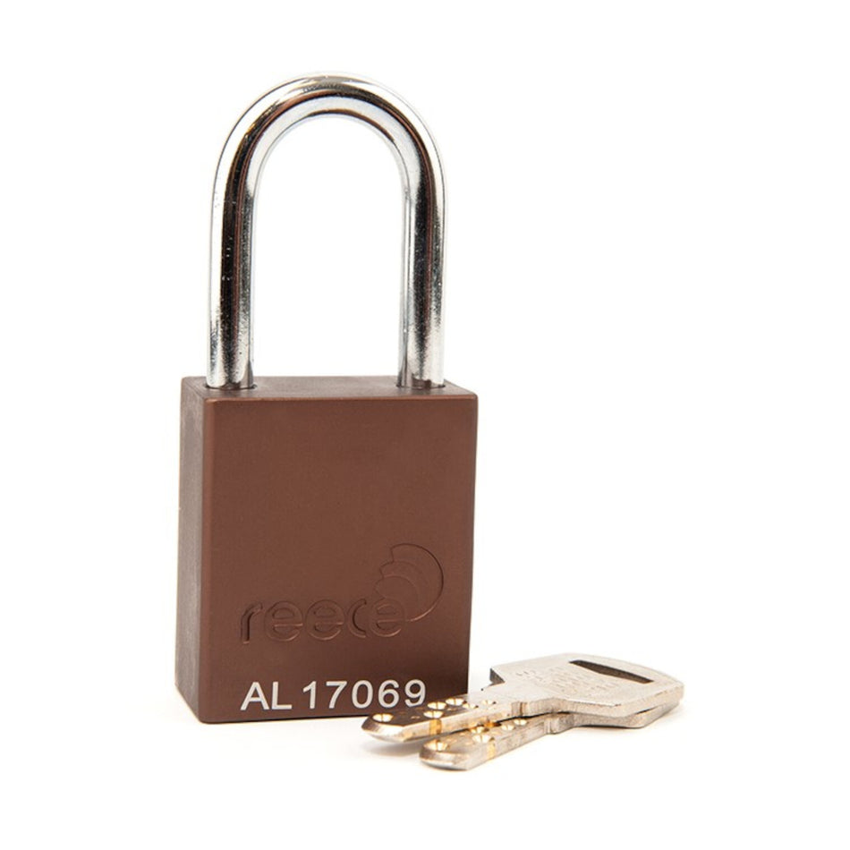 Brown REECE Aluminum Safety Padlock KTD