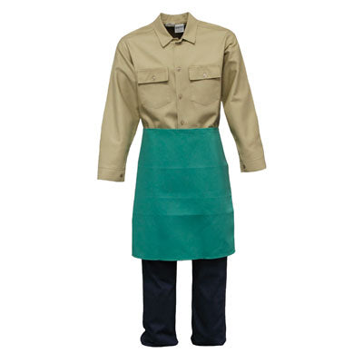 9 oz FR Green Cotton Waist Apron, 24" x 24"