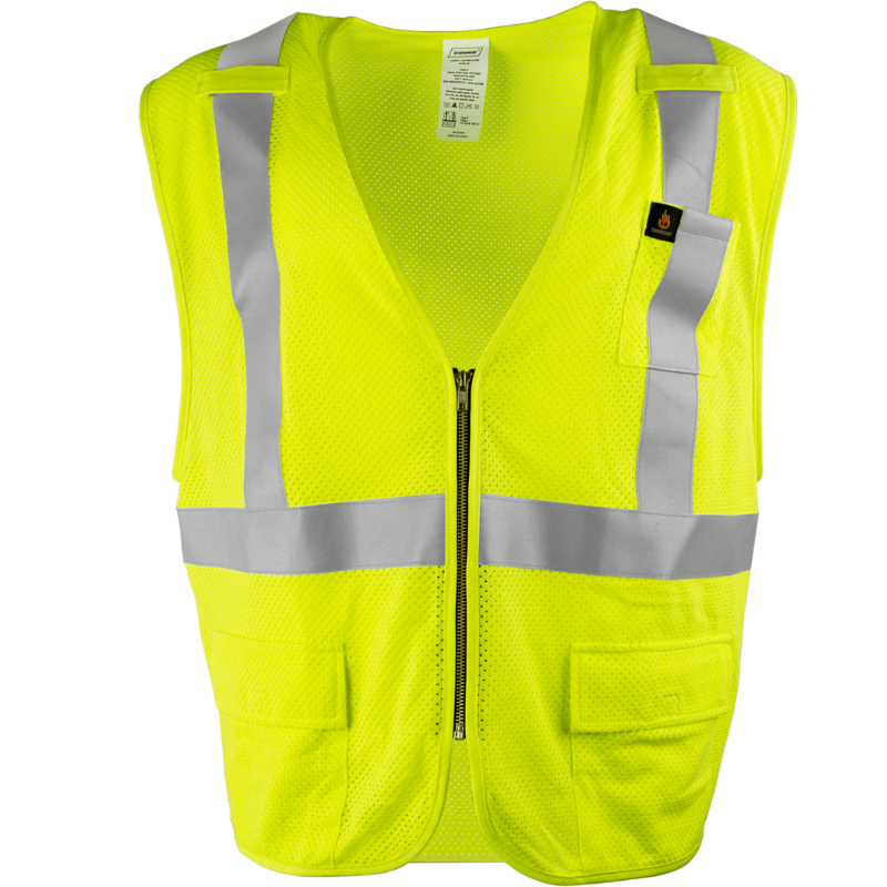 Class 2 Lime Flame Retardant Protective Vest