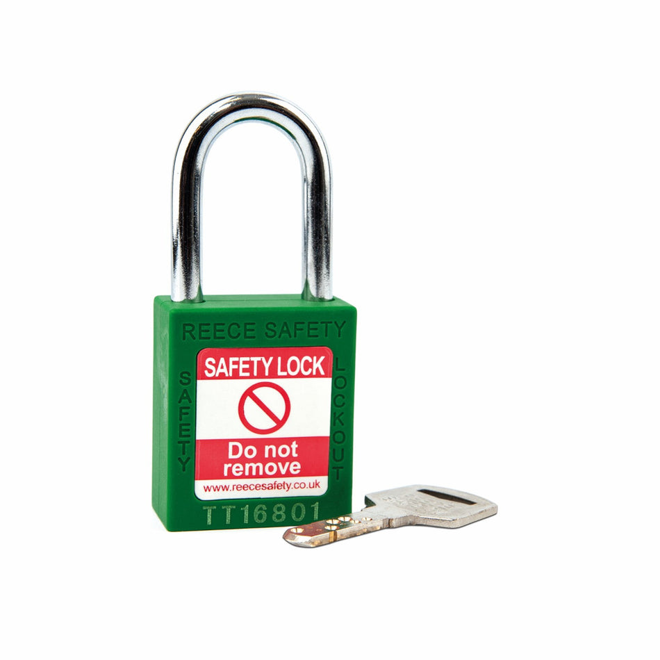 Green REECE Nylon Safety Padlock KTD