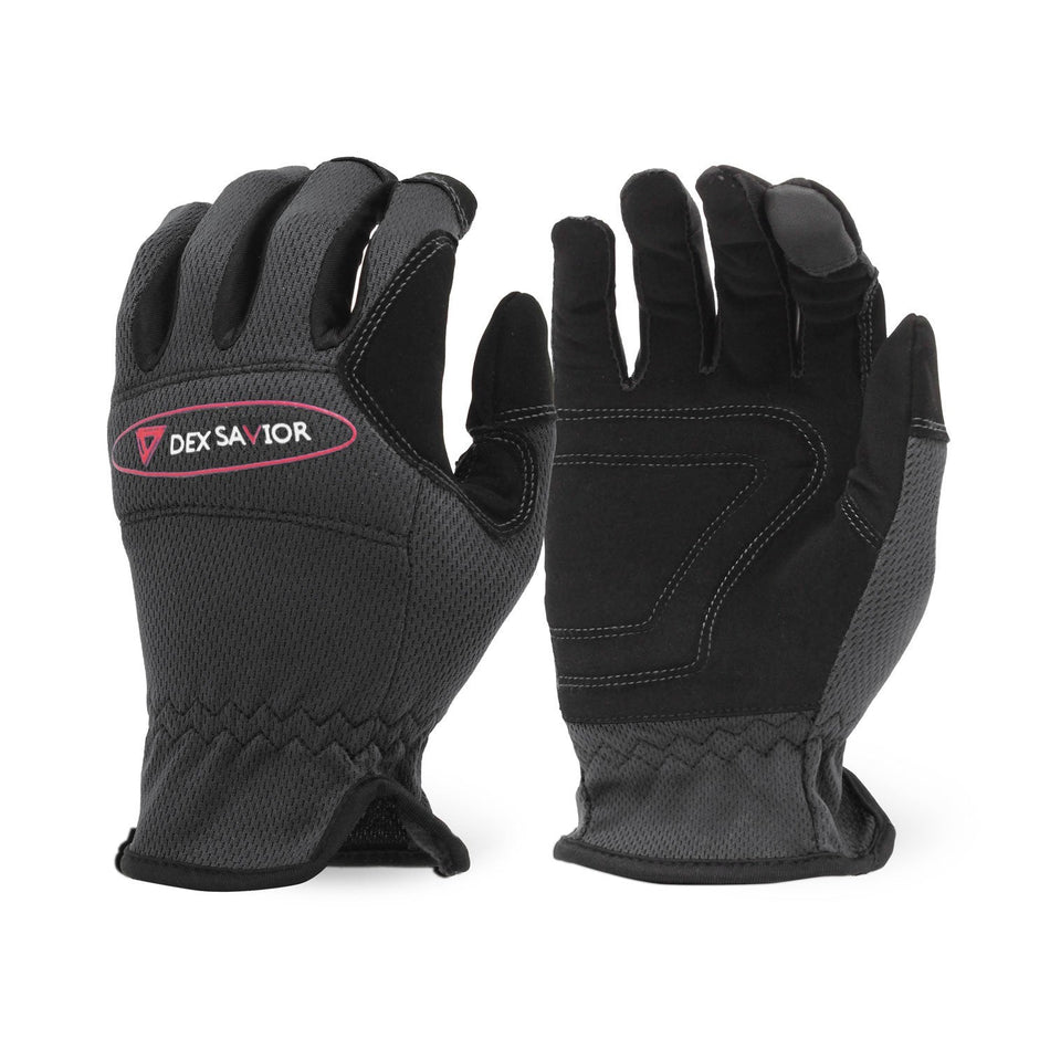 Single Pair - Dex Savior Black Mechanic Work Glove