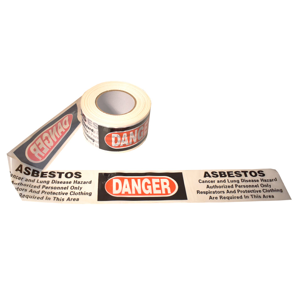 Barricade Tape "DANGER ASBESTOS" 1,000 FT