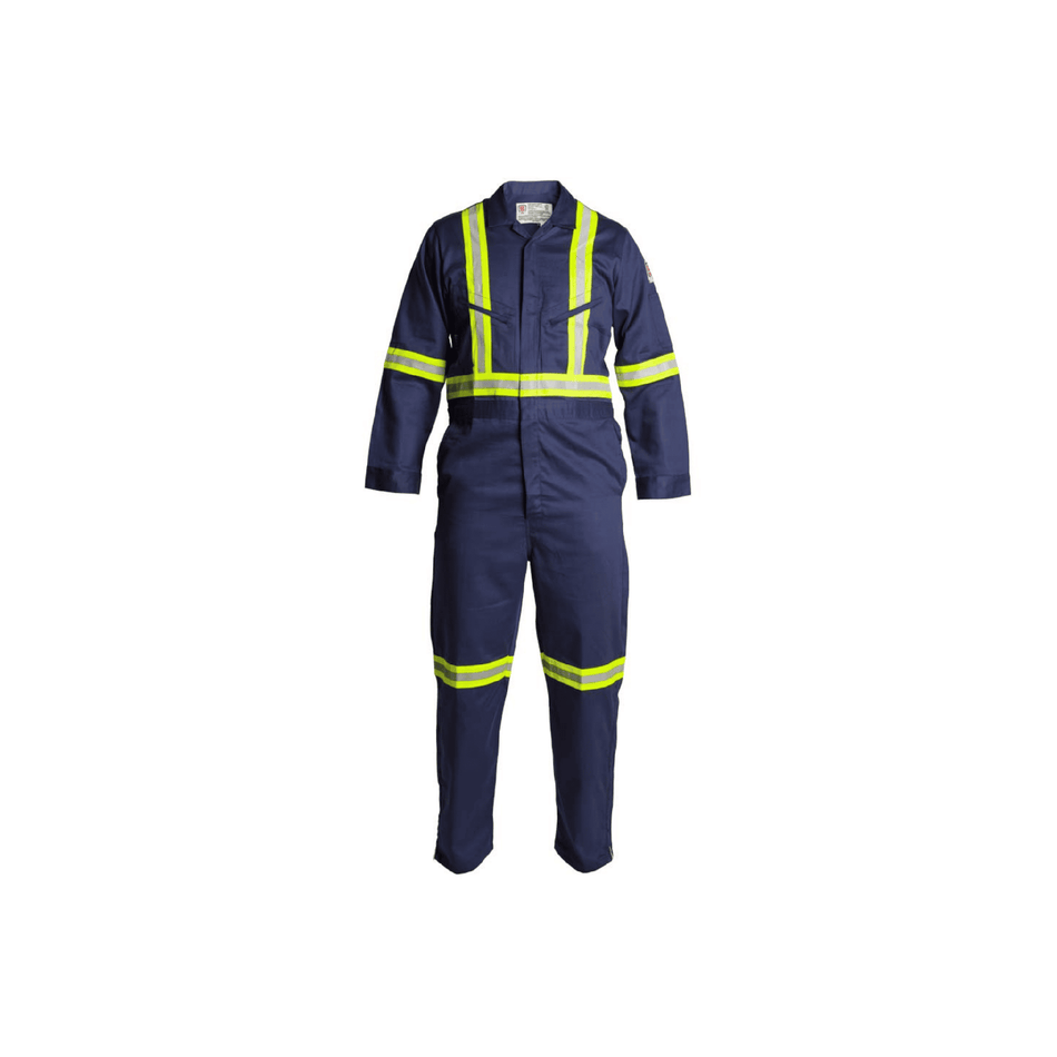 FR Coveralls – NFPA 70E CAT 2 Flame-Resistant Coveralls with ANSI Class 3 Visibility