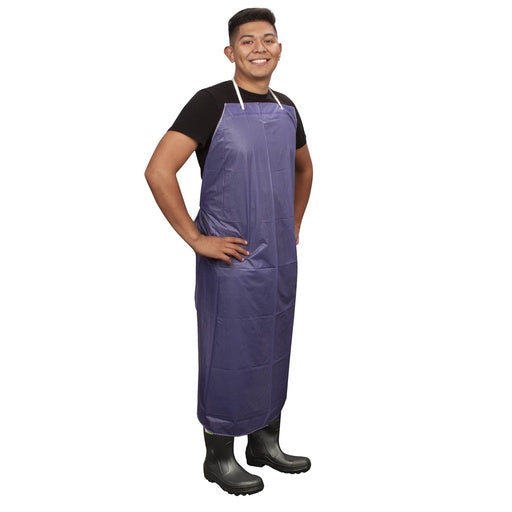 Blue Vinyl Apron