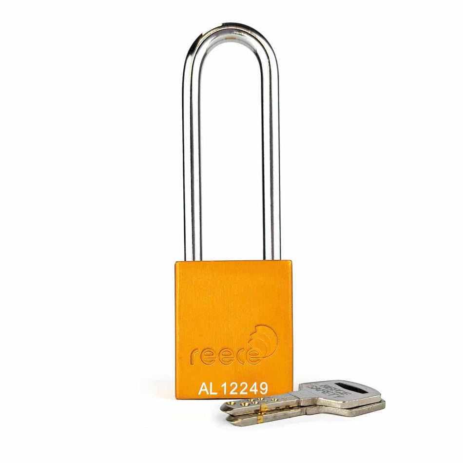 Yellow REECE Aluminum Safety Long Padlock KA