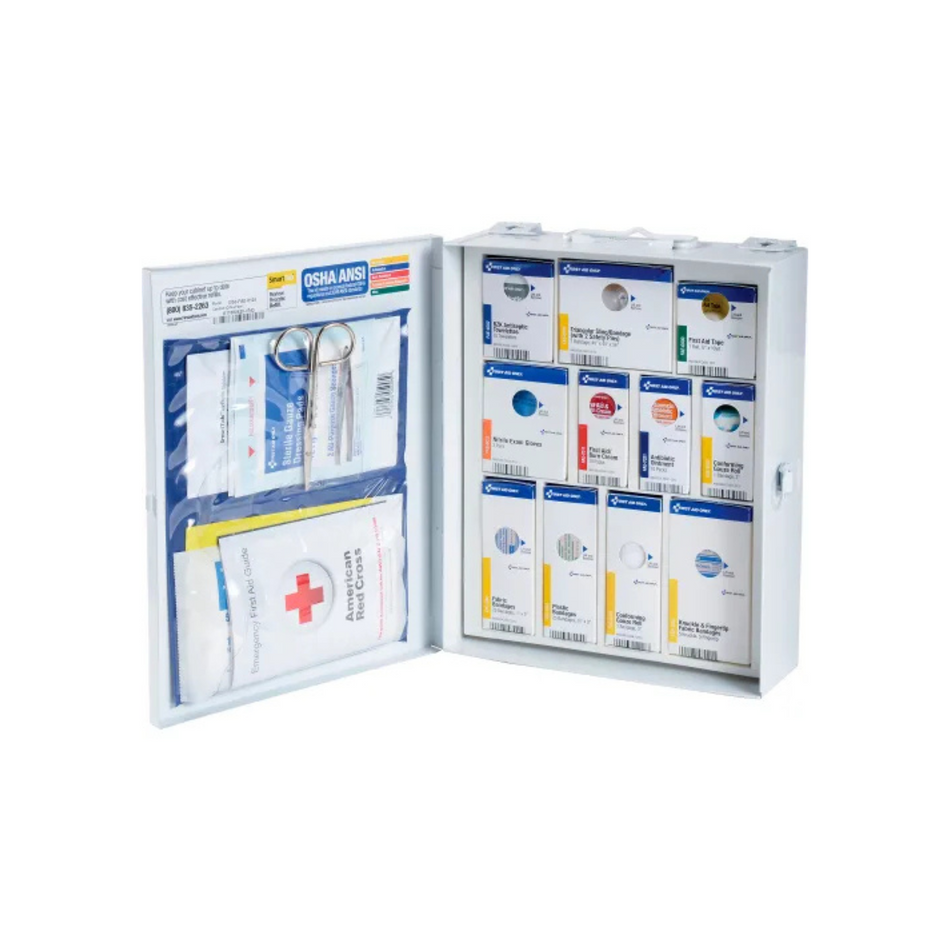 Metal Case First Aid Kit – 25 Person, 112 Pieces, OSHA Compliant