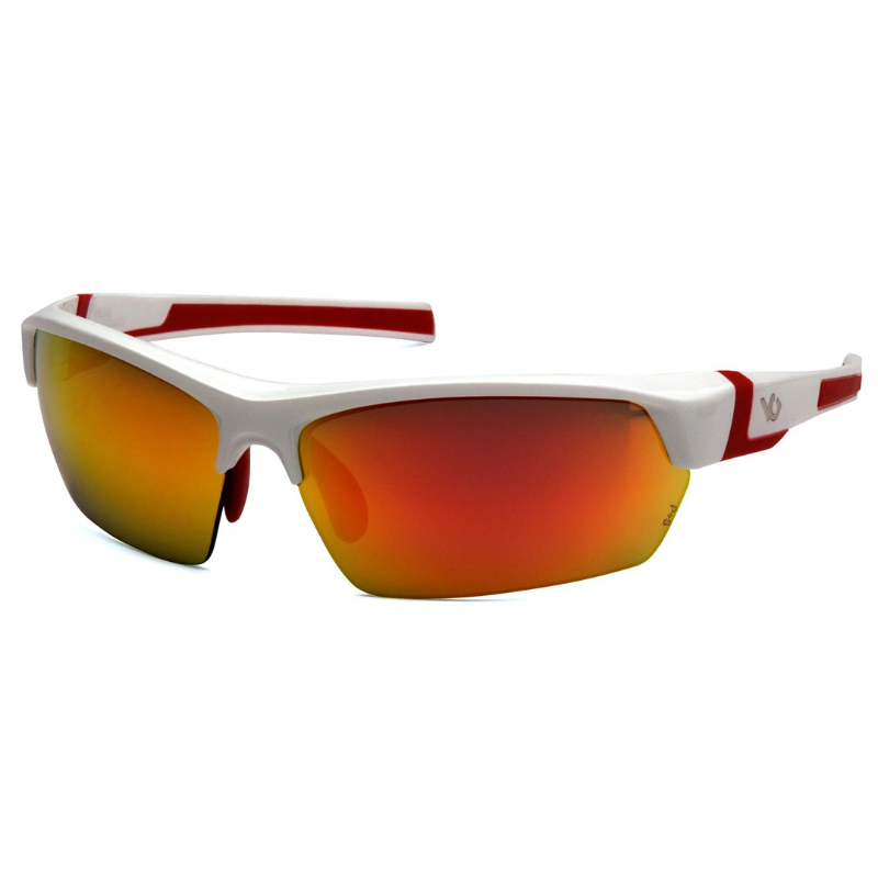 Tensaw White/Red Half Frame Polarized Lens