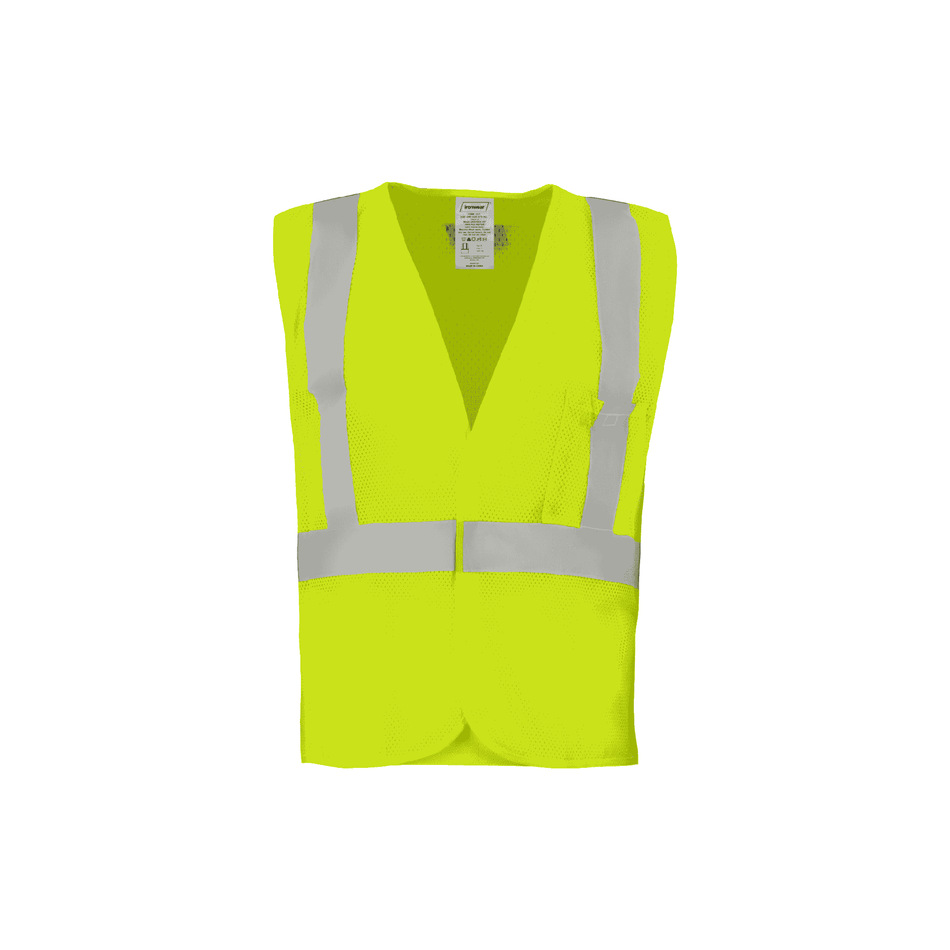 Class 2 Lime Safety Vest with 3 Pockets (One Size Fits All)