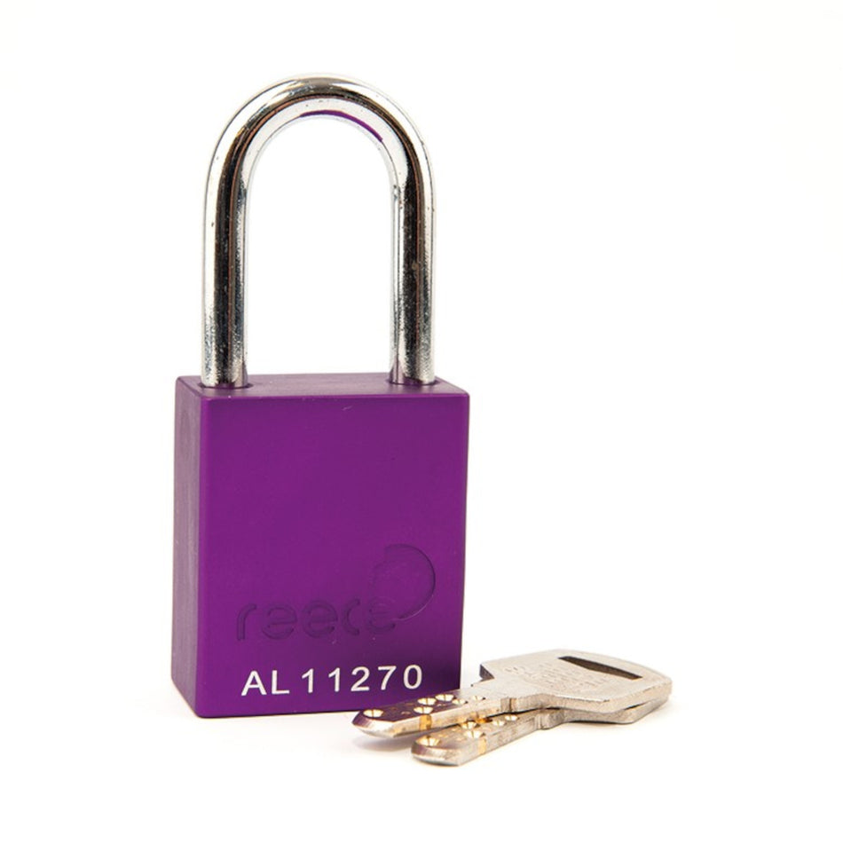 Purple REECE Aluminum Safety Padlock KA SET