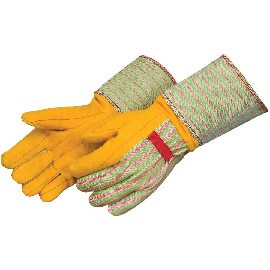 12 Pairs - Heavy Weight Golden Chore Glove Gauntlet Cuff