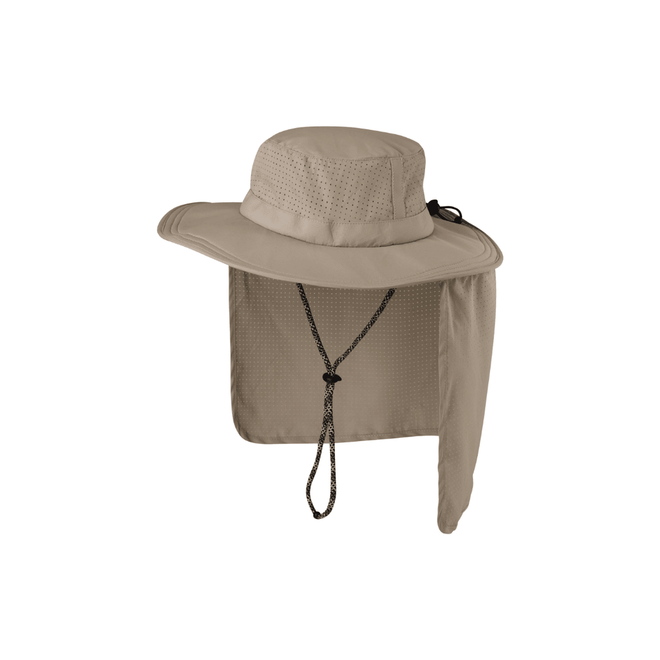 Waterproof Khaki Boonie Hat with Neck Cover
