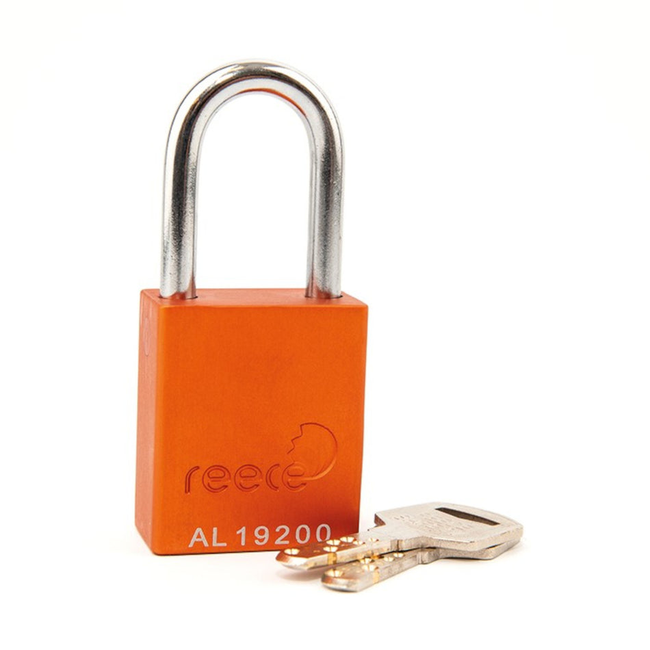 Orange REECE Aluminum Safety Padlock KA