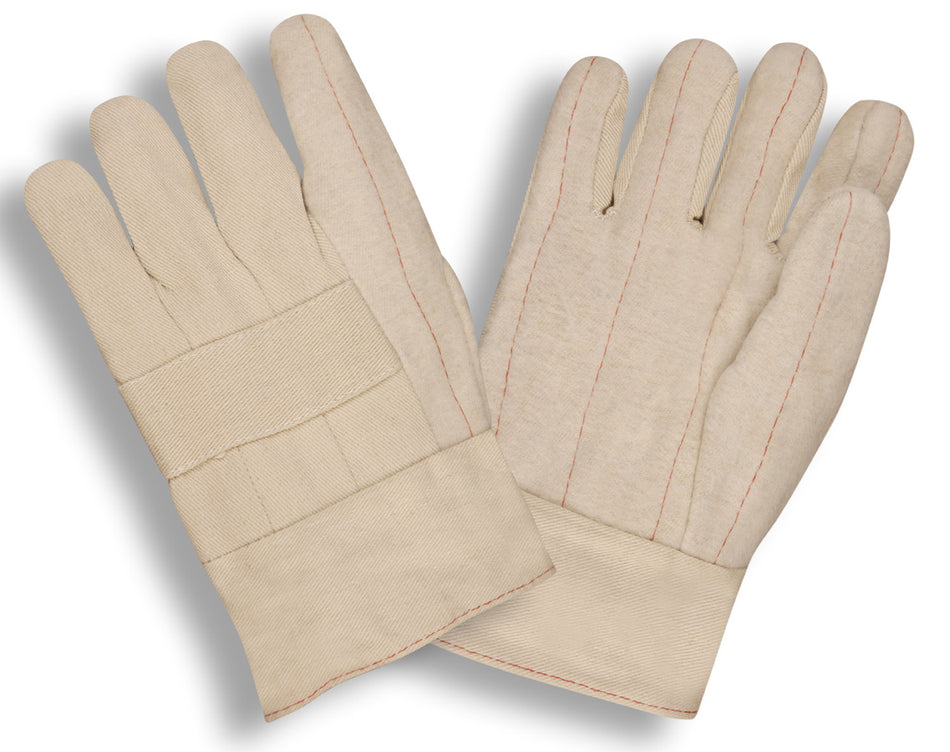 12 Pairs - Cotton Hot Mill 32-Ounces Cotton Gloves, Burlap Lined - 12 Pairs