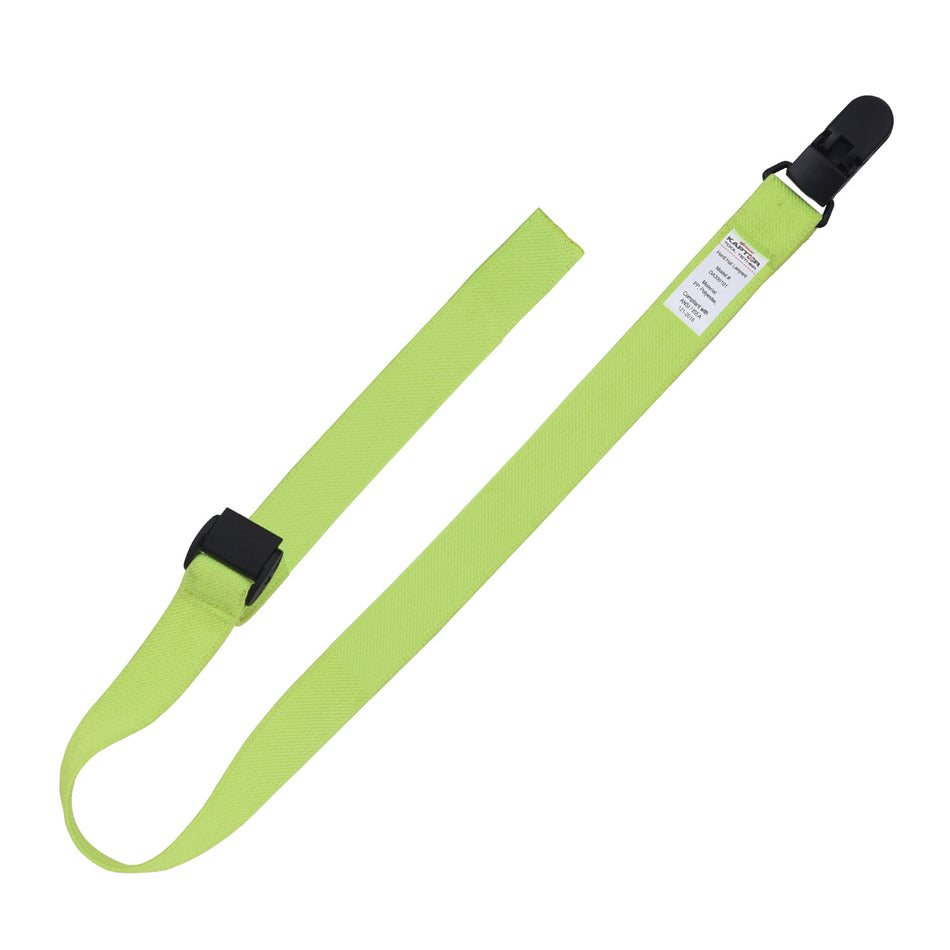 Elasticated Hard Hat Lanyard w/Clamp 2 lbs. (ANSI)