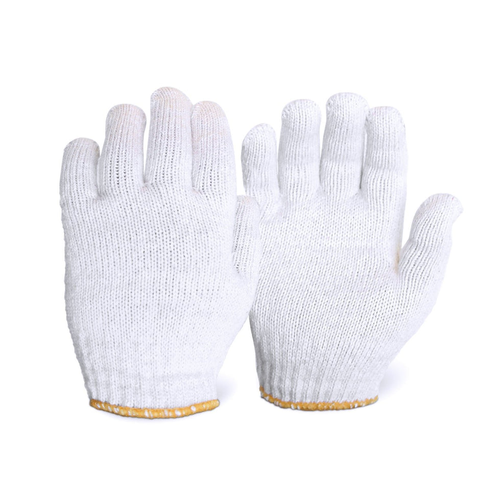 12 Pairs - Bleach White Knit Glove