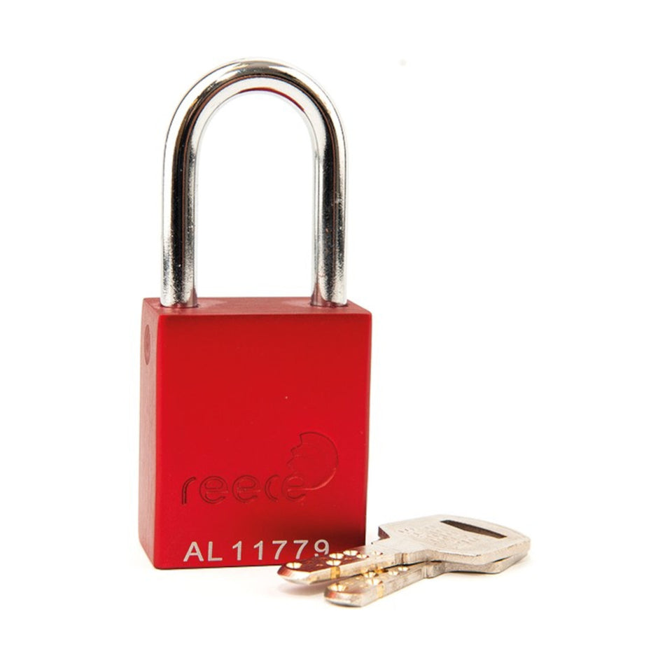 Red REECE Aluminum Safety Padlock KA SET