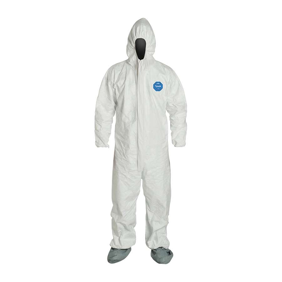 DuPont Tyvek Hooded White Coverall TY122S (25 Pack)