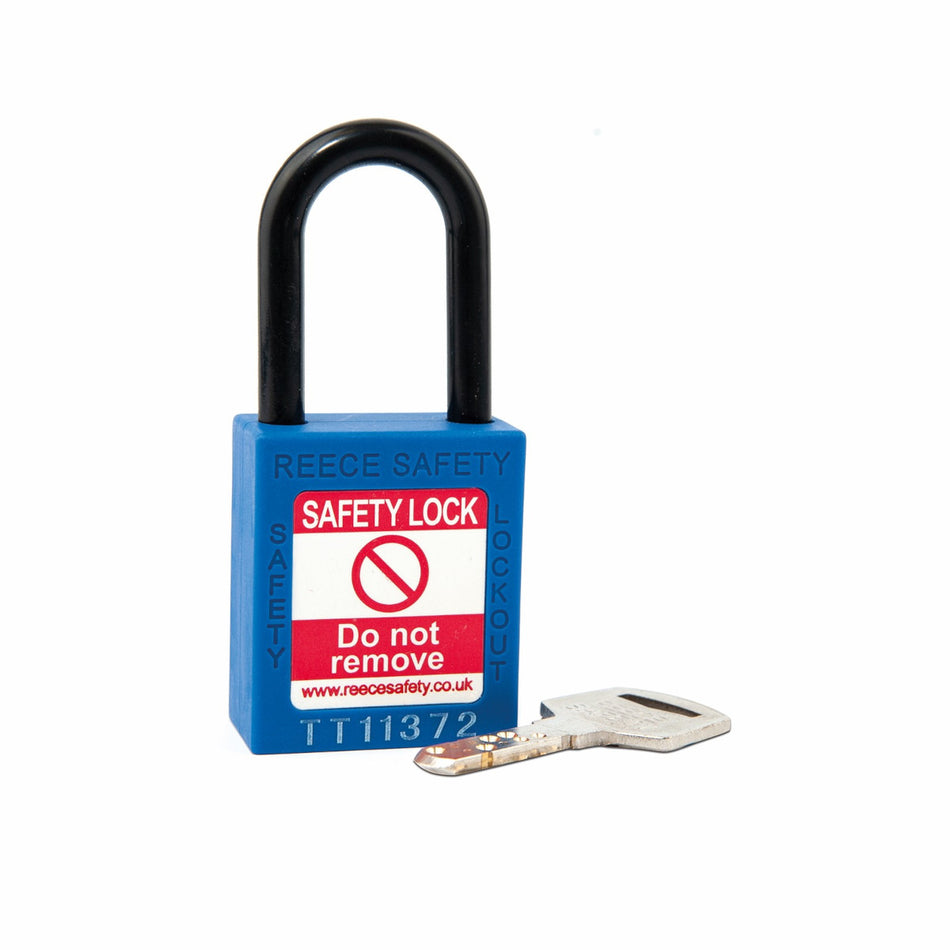 Blue REECE Non-Conductive Safety Padlock KA SET