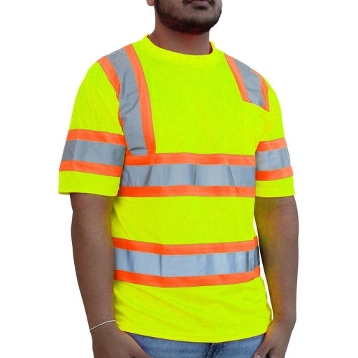 Hi-Viz Green Class 3 Short Sleeve Mesh T-Shirt